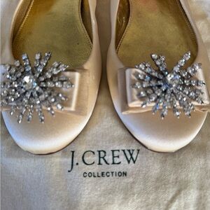 J. Crew satin flats